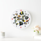 Marine Angelfishの掛け時計 Große Wanduhr (Zuhause)