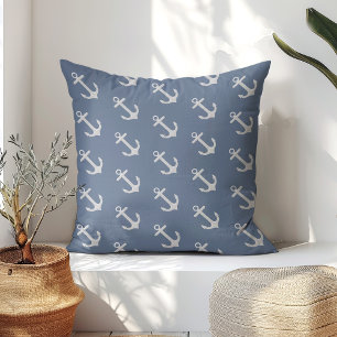Marine Anker in Navy-Blau Kissen
