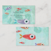 Marine Aquarium Aquatic Business Cards Visitenkarte (Vorne/Hinten)