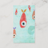 Marine Aquarium Aquatic Business Cards Visitenkarte (Rückseite)