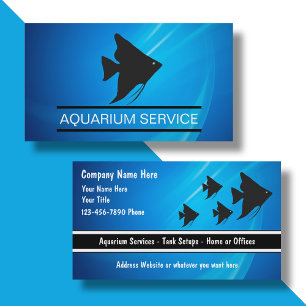 Marine Aquarium Business Cards Visitenkarte