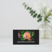 Marine Aquarium Discus Fish Theme Business Cards Visitenkarte (Stehend Vorderseite)