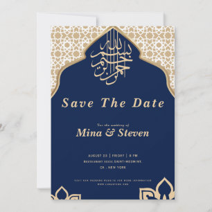 Marine Arabisch Muslimisch Orientalisch golden  Save The Date