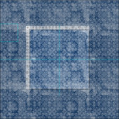 Marine-Batik-Gewebe Stoff (Kachel)