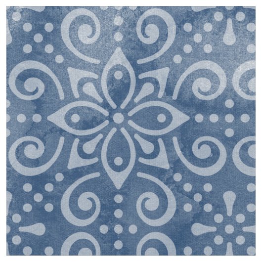 Marine-Batik-Gewebe Stoff (Nahaufnahme)