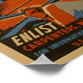 Marine - Bauunternehmer Poster (Ecke)