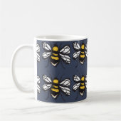Marine-bescheidene Hummel-Tasse Kaffeetasse (Links)