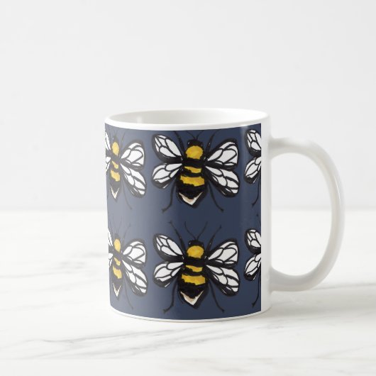 Marine-bescheidene Hummel-Tasse Kaffeetasse (Rechts)