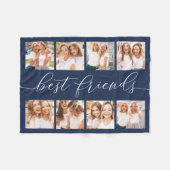 Marine | Best Friends Foto Collage Fleecedecke (Vorderseite (Horizontal))