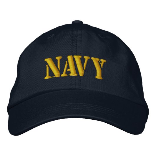 MARINE BESTICKTE KAPPE (Vorderseite)