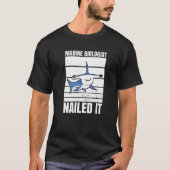 Marine Biologist Nailed It Hammerhead Shark Ocean  T-Shirt (Vorderseite)