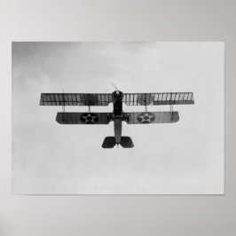 Marine Biplane Darstellend eine Schleife - WW1 - 1 Poster