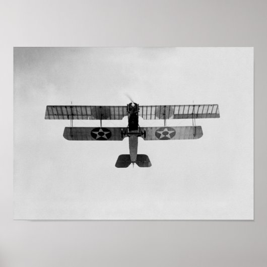 Marine Biplane Darstellend eine Schleife - WW1 - 1 Poster (Vorne)