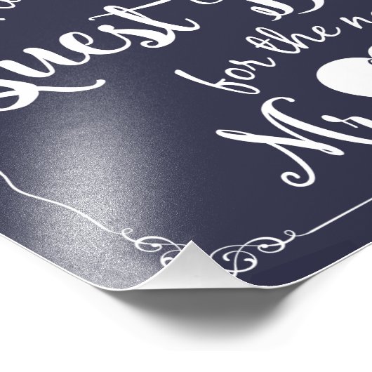 Marine Bitte unterschreiben Sie unser Gästebuchzei Fotodruck (Ecke)