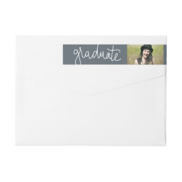 Marine-Blau-Absolvent-Typografie-Foto