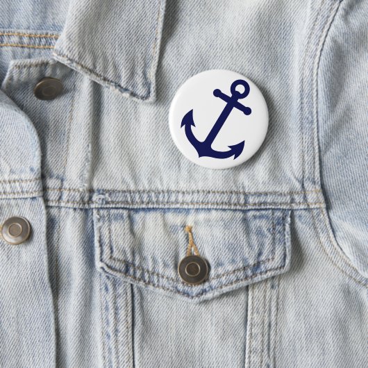 Marine-Blau-Anker Button (Beispiel)
