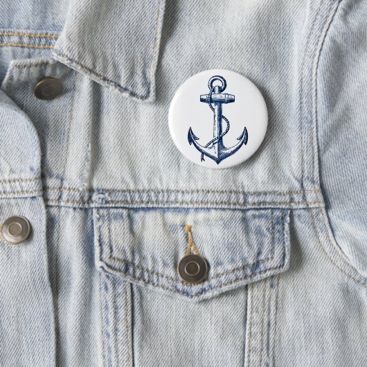 Marine-Blau-Anker Button (Beispiel)