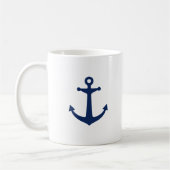 Marine-Blau-Anker Kaffeetasse (Links)