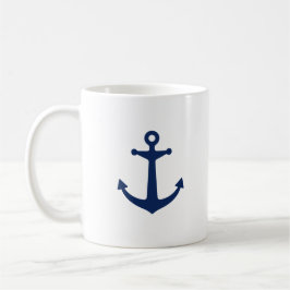 Marine-Blau-Anker Kaffeetasse