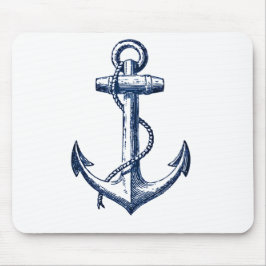Marine-Blau-Anker Mousepad