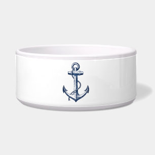 Marine-Blau-Anker Napf