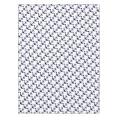 Marine-Blau-Anker W/Rope auf Weiß Tischdecke (Vorderseite)