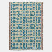 Marine-Blau auf beige Decke (Vorderseite Vertikal)