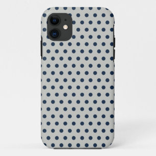 Marine-Blau auf grauem kleinem kleinem Case-Mate iPhone Hülle