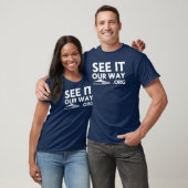 Marine-Blau-Auftrag T-Shirt (Unisex)