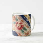 Marine-Blau-chinesische Wolldeckeentwurf Diagonale Kaffeetasse (VorderseiteRechts)