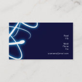 Marine-Blau des Elektroingenieur-| Visitenkarte (Rückseite)