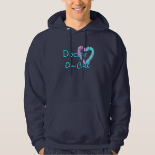 Marine-Blau Doktor-Auf-Anruf In Hoodie