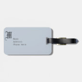 Marine-Blau-Fahrrad-Reise-Taschen-Umbau-Schablone Gepäckanhänger (Rückseite horizontal)