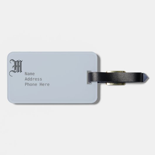 Marine-Blau-Fahrrad-Reise-Taschen-Umbau-Schablone Gepäckanhänger (Rückseite horizontal)