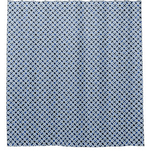 Marine-Blau-Fliese dunkles Kumo Shibori Duschvorhang