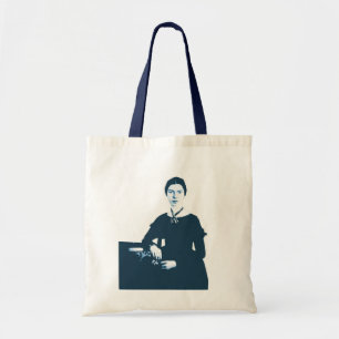 Marine-Blau-Foto-Tasche Emilys Dickinson Tragetasche
