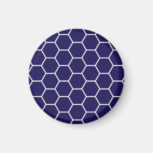 Marine-Blau-geometrisches Magnet