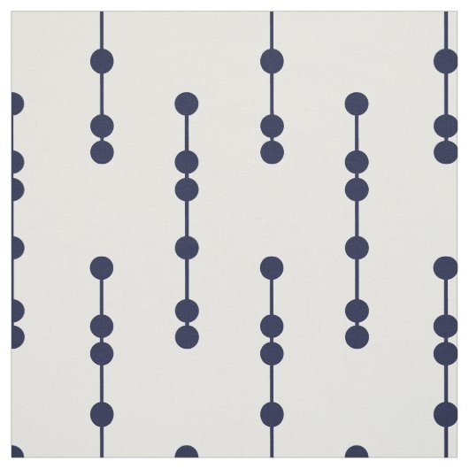 Marine-Blau-geometrisches Punkt-Muster Stoff (Muster)