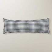 Marine-Blau-Gingham-Muster-Körper-Kissen Seitenschläferkissen (Vorderseite)