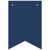 Marine-Blau-GoldGlitzer Wimpelkette (Erste Fahne)