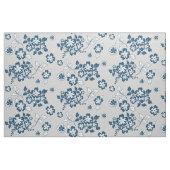 Marine-Blau-, Graues und weißesblumenmuster Stoff (Fat Quarter (45,7 x 55,9 cm))