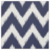 Marine-Blau Ikat Zickzack Stoff (Muster)