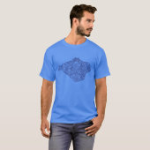 Marine-Blau-Insel des T-Shirts der (Vorne ganz)