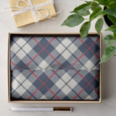 Marine-Blau-kariertes Muster Seidenpapier (Geschenk)