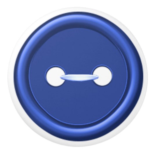 Marine-Blau-Knopf-Fach-Zug Keramikknauf (Vorderseite)