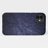 Marine-Blau-Leder-Blick iPhone 5 Fall Case-Mate iPhone Hülle (Rückseite (Horizontal))