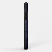 Marine-Blau-Leder-Blick iPhone 5 Fall Case-Mate iPhone Hülle (Hinten/Rechts)