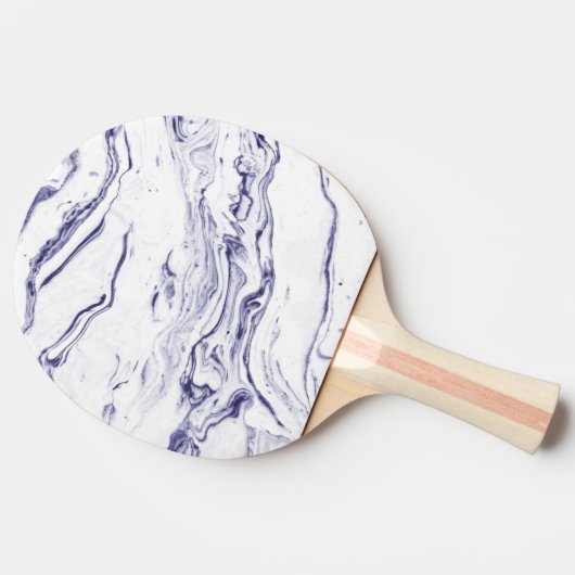 Marine-Blau-Marmor Tischtennis Schläger (Seitenansicht)