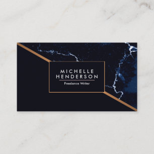Marine-Blau-Marmor Visitenkarte