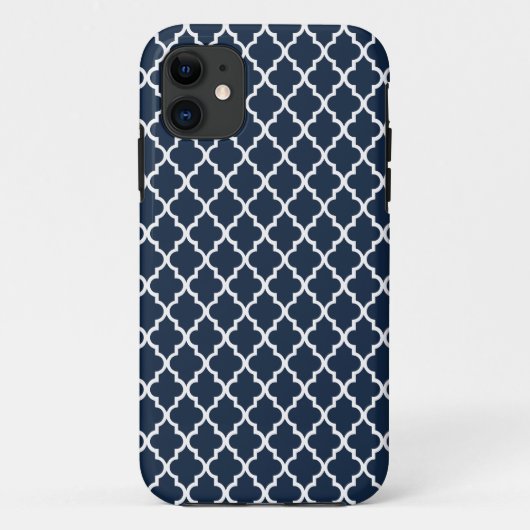 Marine-Blau-marokkanischer Muster-Mod iPhone 5 Case-Mate iPhone Hülle (Rückseite)